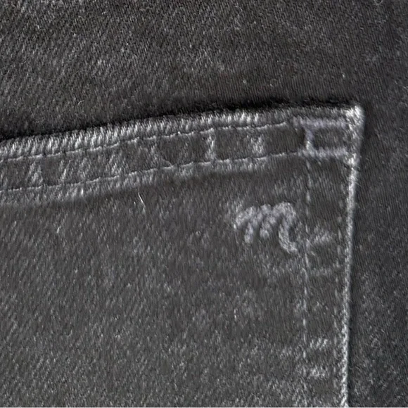 Madewell The Perfect Vintage Flare Jean Sherborn Wash High-Rise Black Denim - Picture 15 of 16
